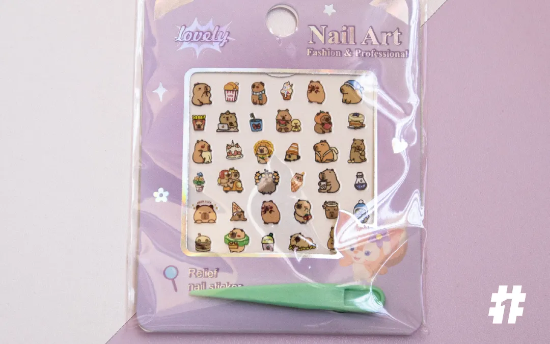 Nail Sticker with | Capibara
